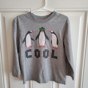 Cool Penguins Long sleeve Boys Tee 4T